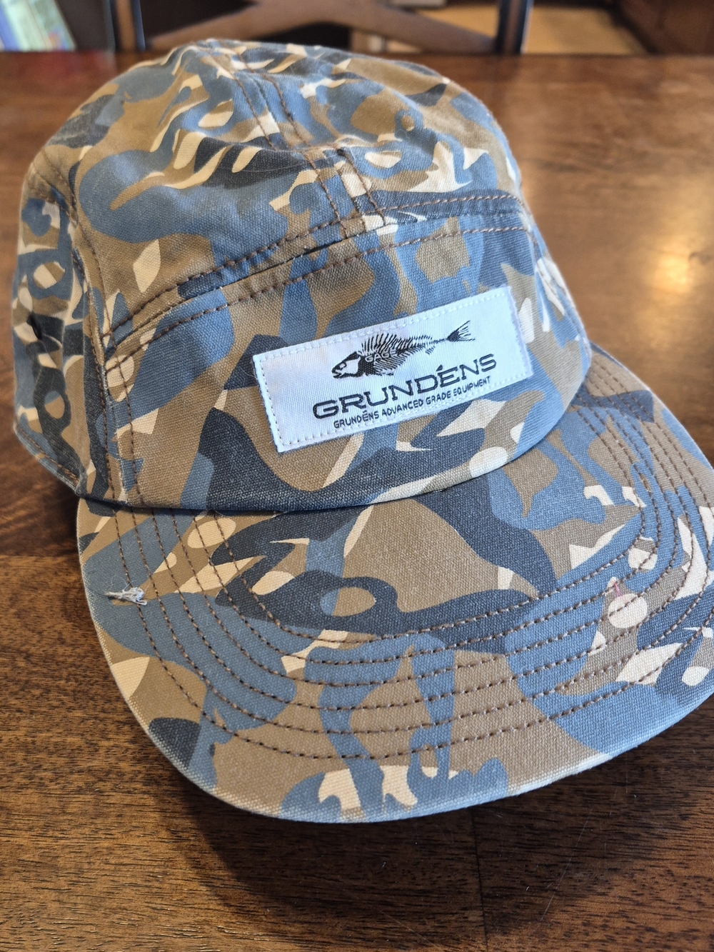 Grundens Camo 5 Panel Cap